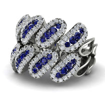 Sapphire Stylish Bloom Fashion Ring - Drew No. 15 image 1