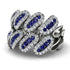 Sapphire Stylish Bloom Fashion Ring - Drew No. 15