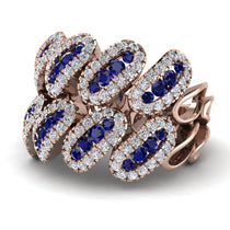 Sapphire Stylish Bloom Fashion Ring - Drew No. 14 image 1