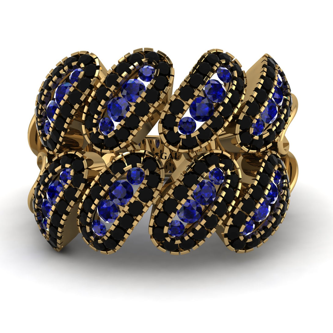 Sapphire Stylish Bloom Fashion Ring - Drew No. 43