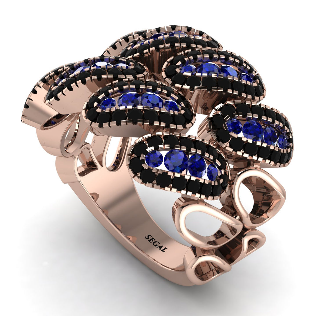 Sapphire Stylish Bloom Fashion Ring - Drew No. 44