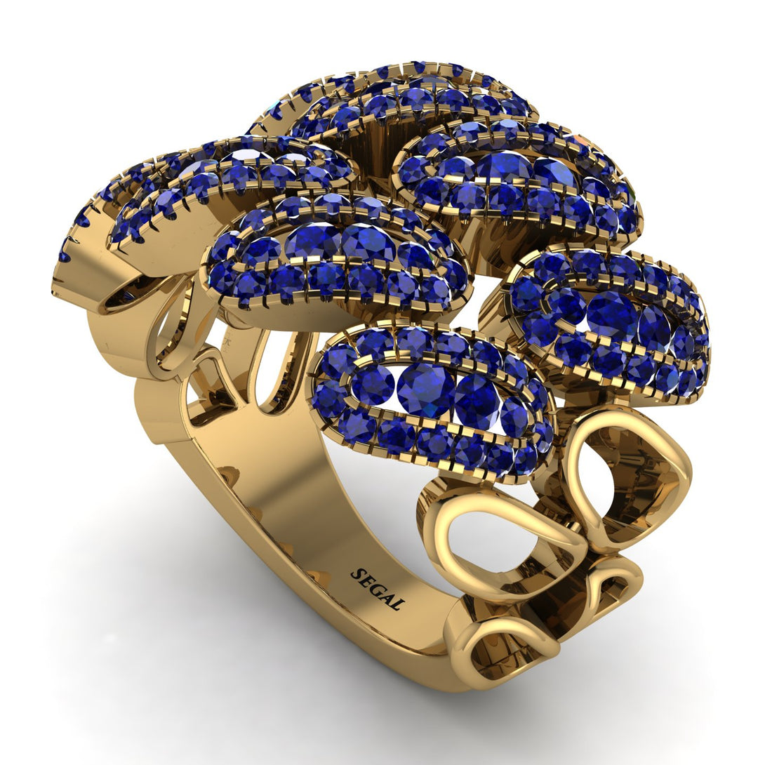 Sapphire Stylish Bloom Fashion Ring - Drew No. 73