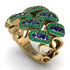 Sapphire Stylish Bloom Fashion Ring - Drew No. 28
