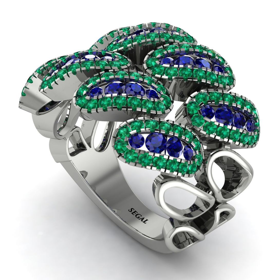 Sapphire Stylish Bloom Fashion Ring - Drew No. 30
