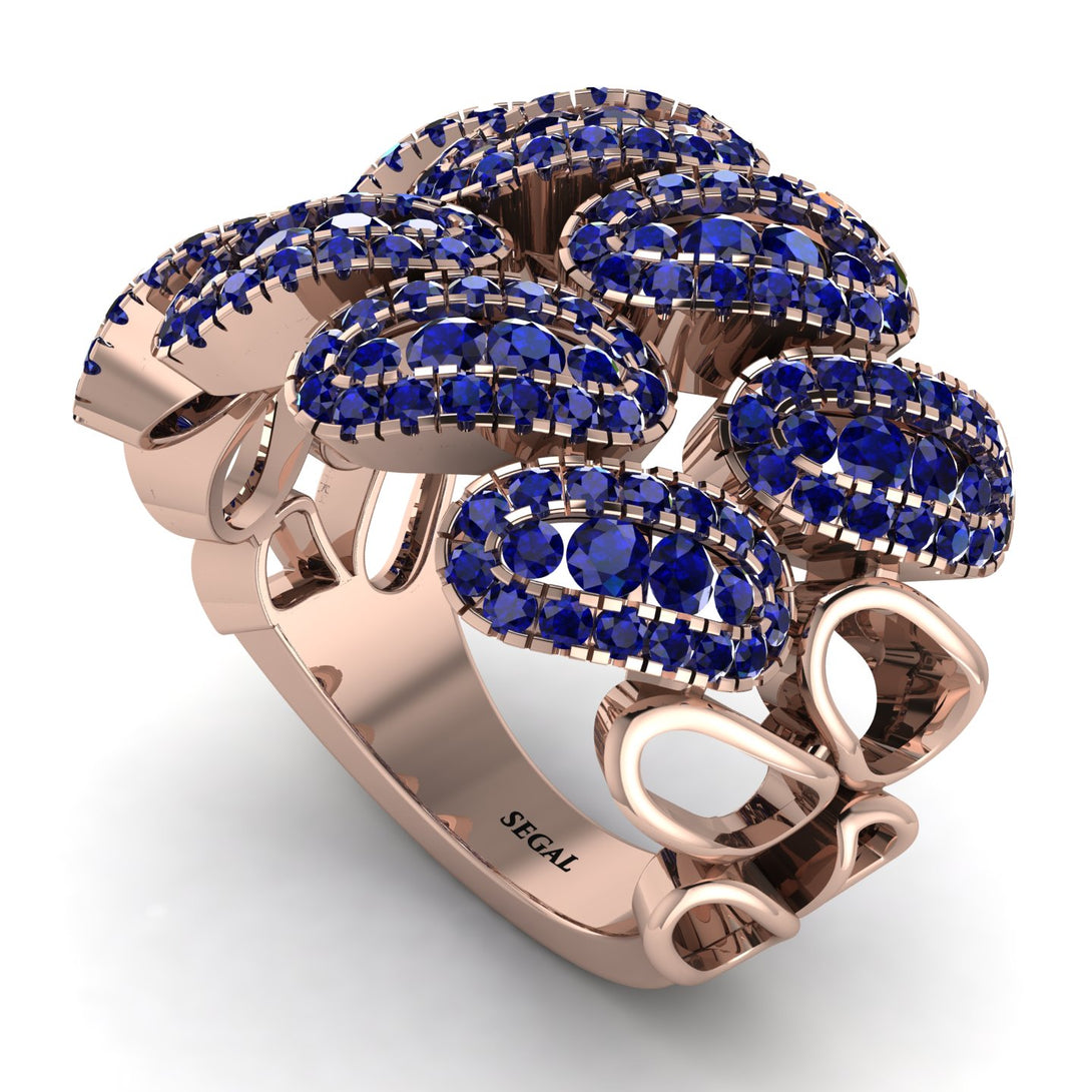 Sapphire Stylish Bloom Fashion Ring - Drew No. 74