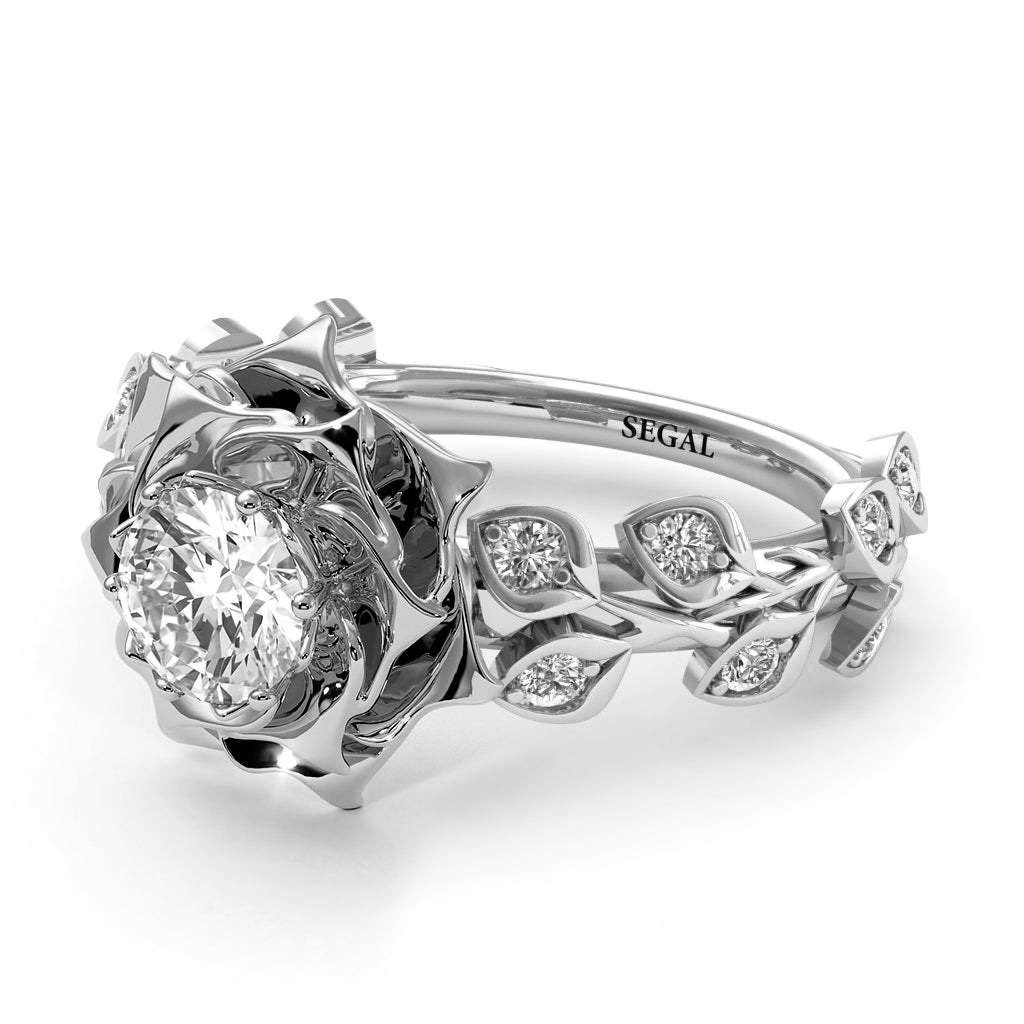 Rose Flower And Leaves - Diana no. 3