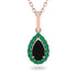 Black Diamond Tear Of Eternity Pendant - Jolene No. 23 image 1