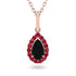 Black Diamond Tear Of Eternity Pendant - Jolene No. 53 image 1