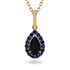 Black Diamond Tear Of Eternity Pendant - Jolene No. 67