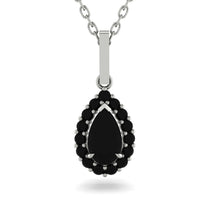 Black Diamond Tear Of Eternity Pendant - Jolene No. 39 image 1