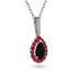 Black Diamond Tear Of Eternity Pendant - Jolene No. 54