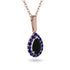 Black Diamond Tear Of Eternity Pendant - Jolene No. 68