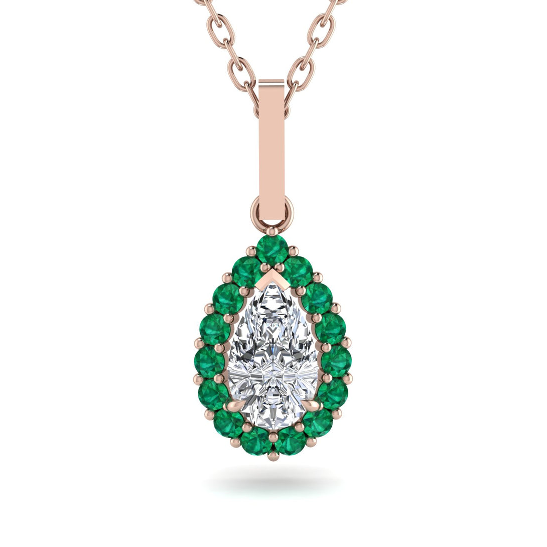 Diamond Tear Of Eternity Pendant - Jolene No. 17