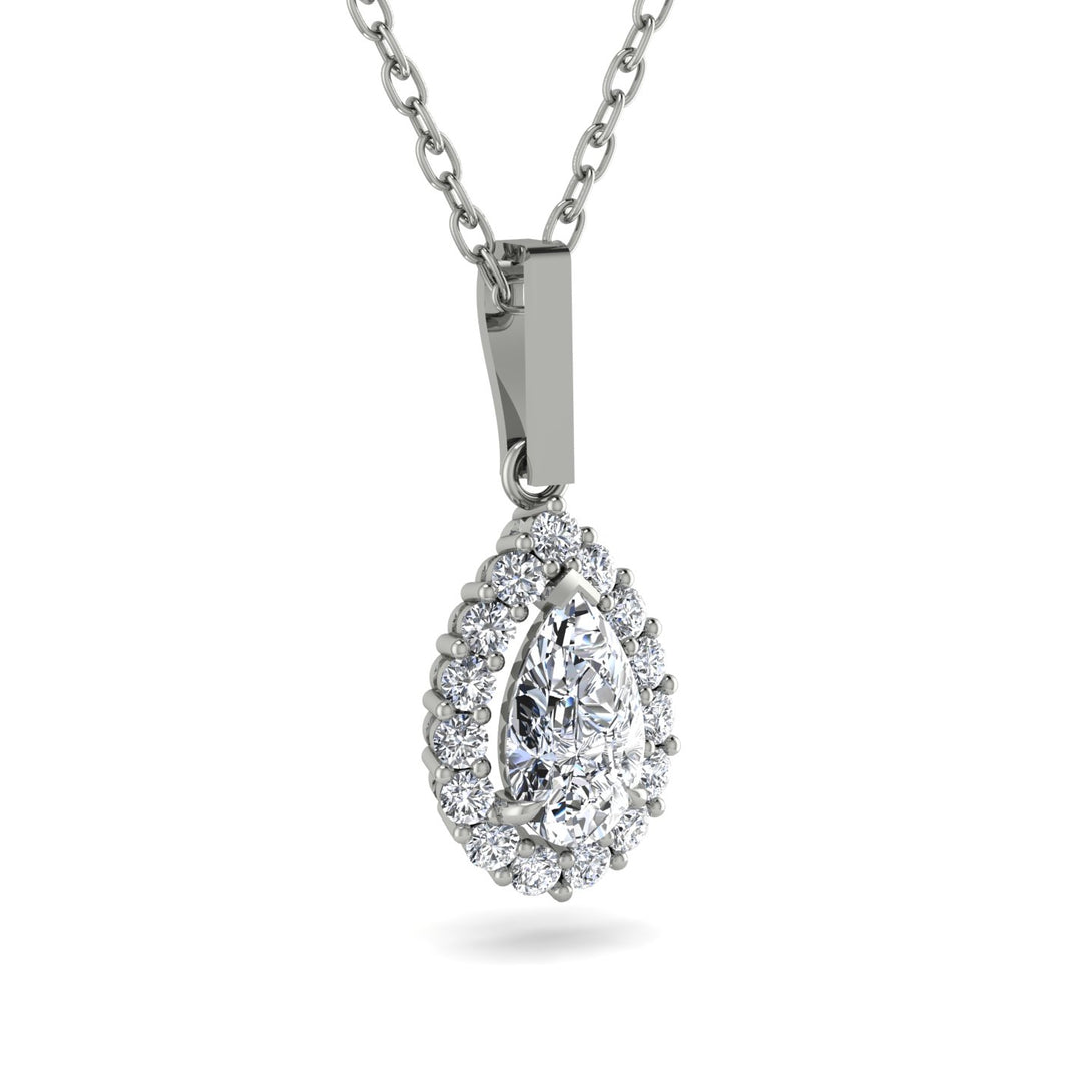 Diamond Tear Of Eternity Pendant - Jolene No. 3