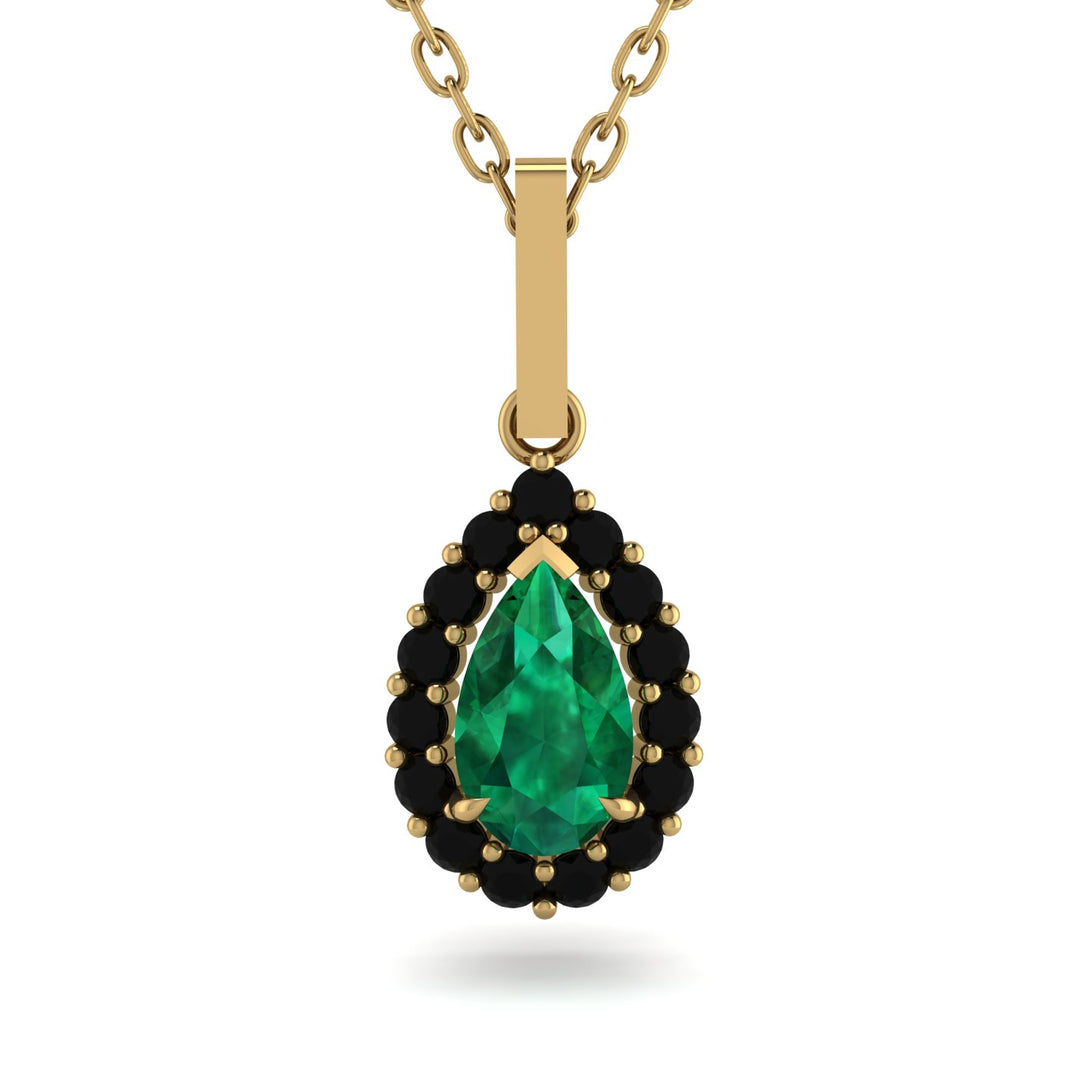 Emerald Tear Of Eternity Pendant - Jolene No. 34
