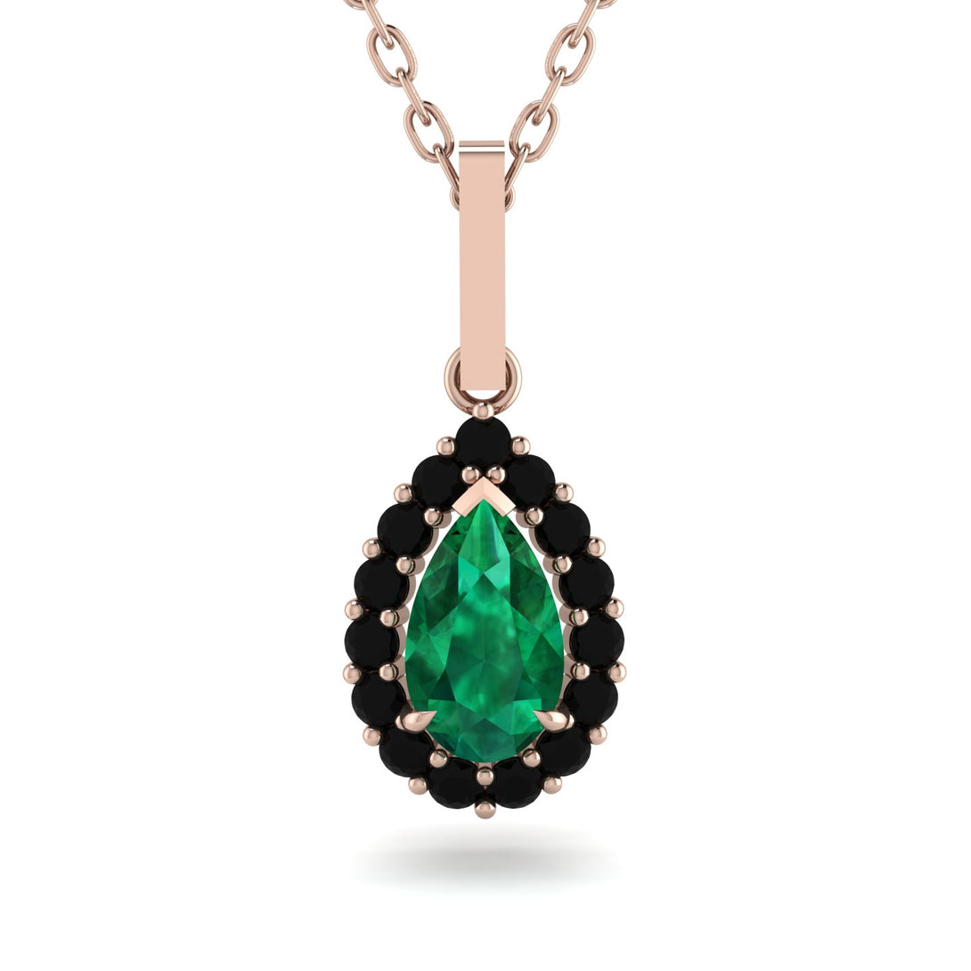 Emerald Tear Of Eternity Pendant - Jolene No. 35