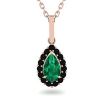 Emerald Tear Of Eternity Pendant - Jolene No. 35 image 1