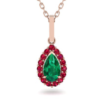 Emerald Tear Of Eternity Pendant - Jolene No. 50 image 1