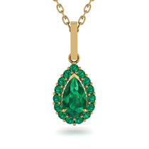 Emerald Tear Of Eternity Pendant - Jolene No. 19 image 1