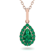 Emerald Tear Of Eternity Pendant - Jolene No. 20 image 1
