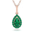 Emerald Tear Of Eternity Pendant - Jolene No. 20