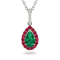 Emerald Tear Of Eternity Pendant - Jolene No. 51 image 1