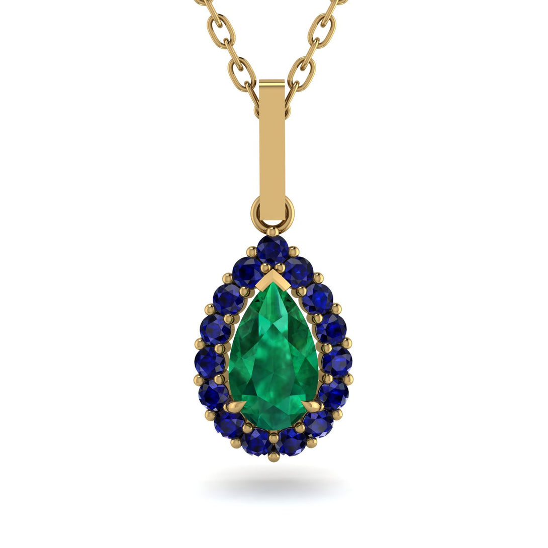 Emerald Tear Of Eternity Pendant - Jolene No. 64