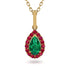 Emerald Tear Of Eternity Pendant - Jolene No. 49