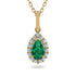 Emerald Tear Of Eternity Pendant - Jolene No. 4 image 1