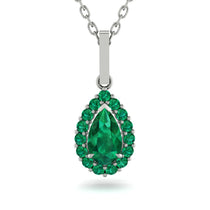Emerald Tear Of Eternity Pendant - Jolene No. 21 image 1