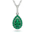 Emerald Tear Of Eternity Pendant - Jolene No. 21