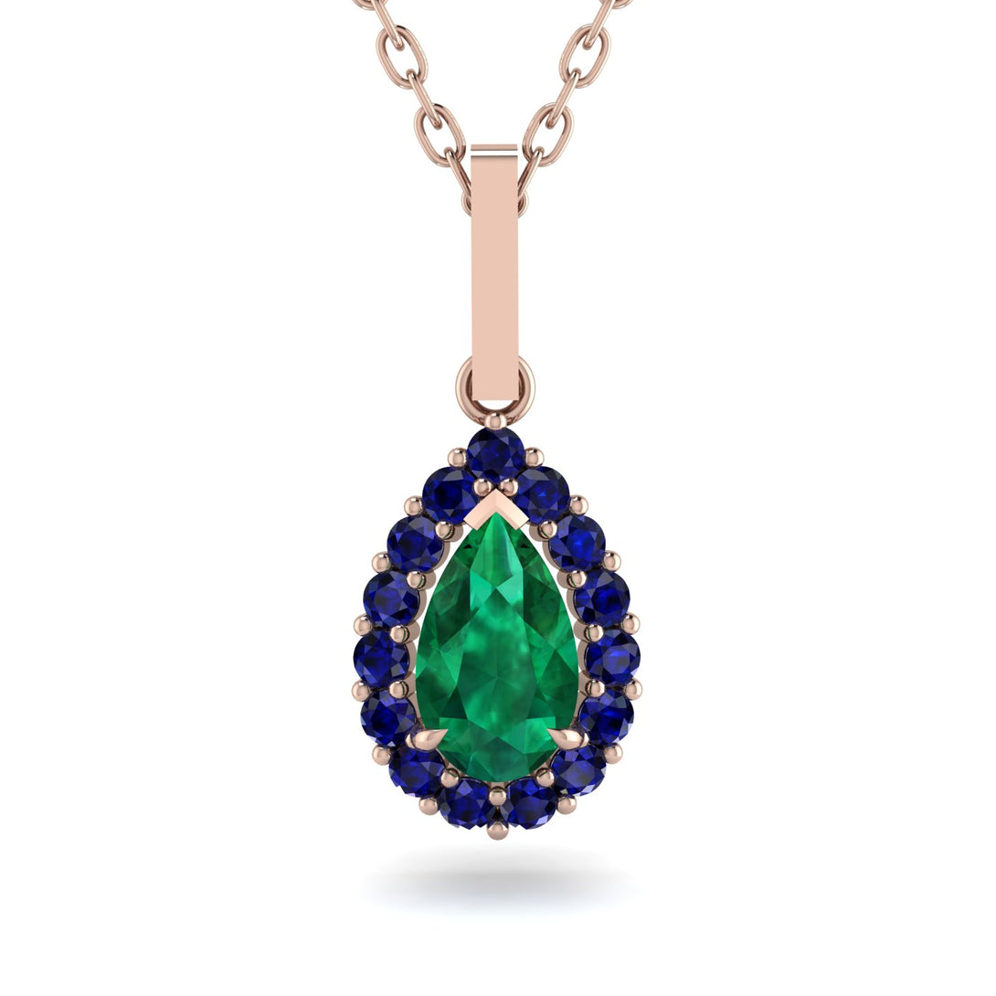 Emerald Tear Of Eternity Pendant - Jolene No. 65