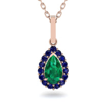 Emerald Tear Of Eternity Pendant - Jolene No. 65 image 1