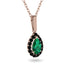 Emerald Tear Of Eternity Pendant - Jolene No. 35