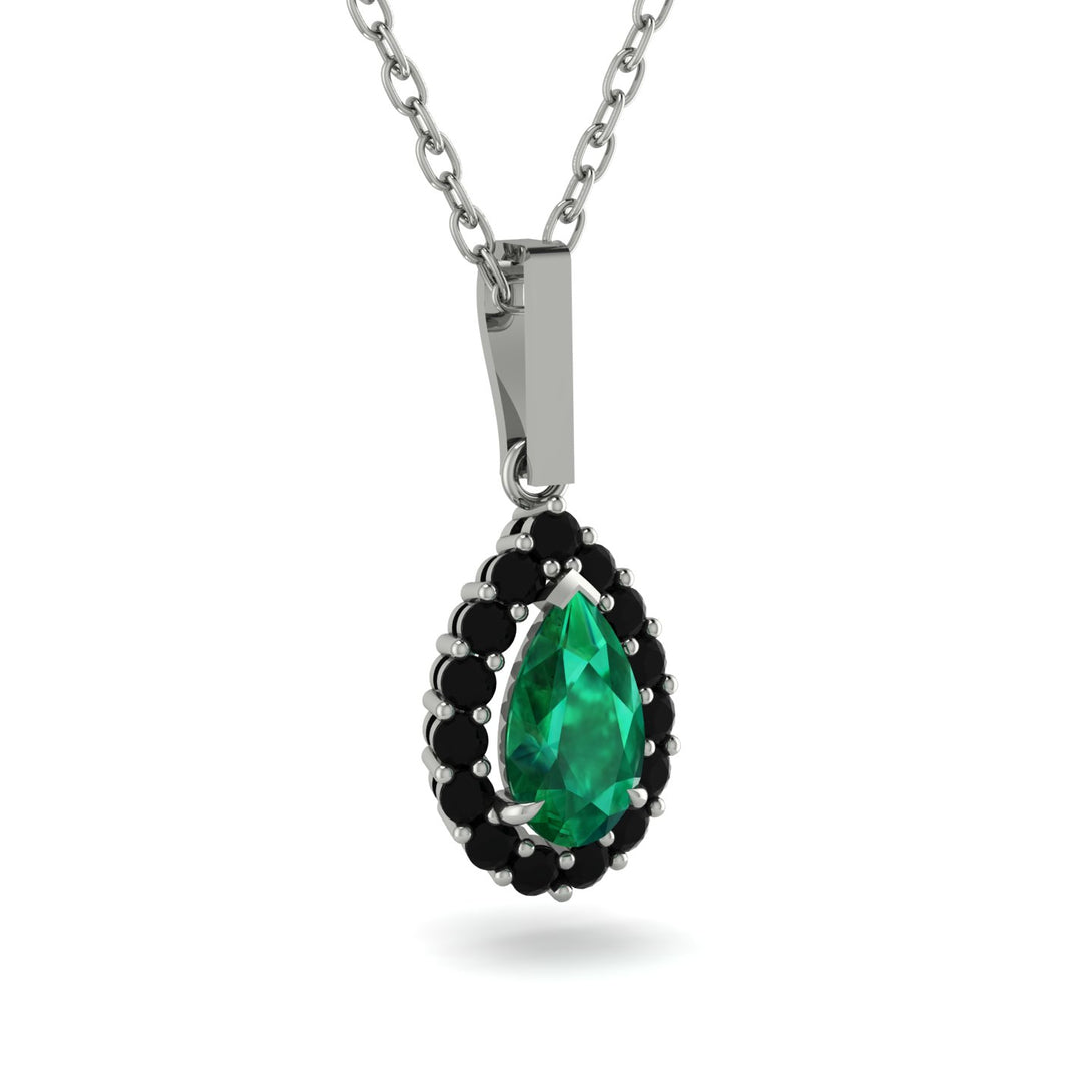 Emerald Tear Of Eternity Pendant - Jolene No. 36