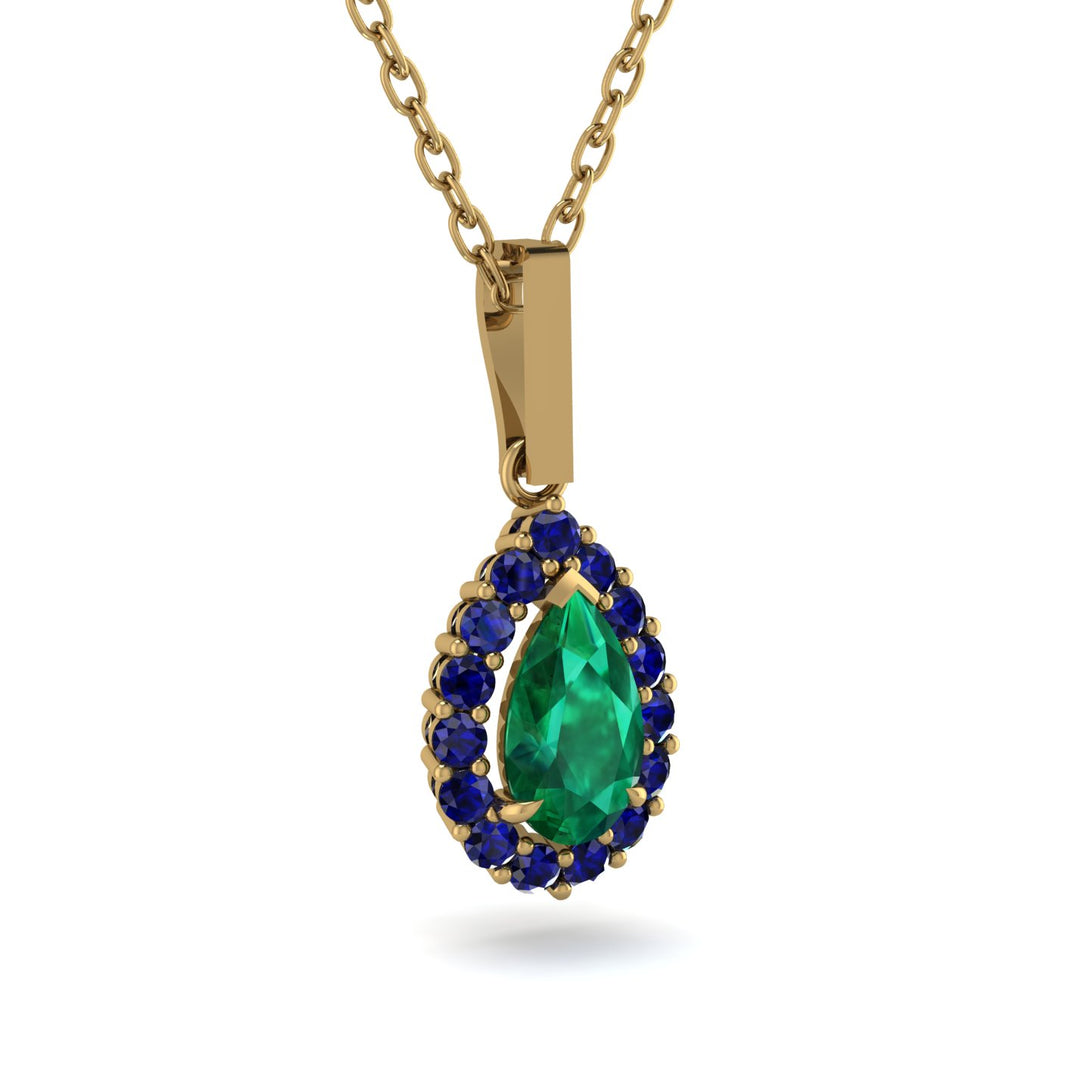 Emerald Tear Of Eternity Pendant - Jolene No. 64