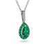 Emerald Tear Of Eternity Pendant - Jolene No. 21 image 2