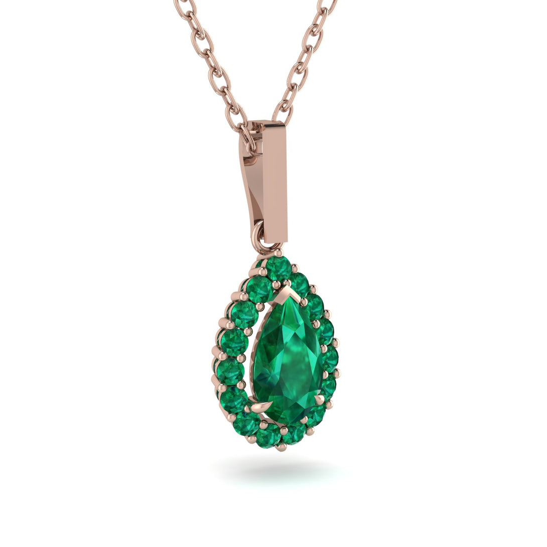 Emerald Tear Of Eternity Pendant - Jolene No. 20