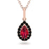 Ruby Tear Of Eternity Pendant - Jolene No. 41