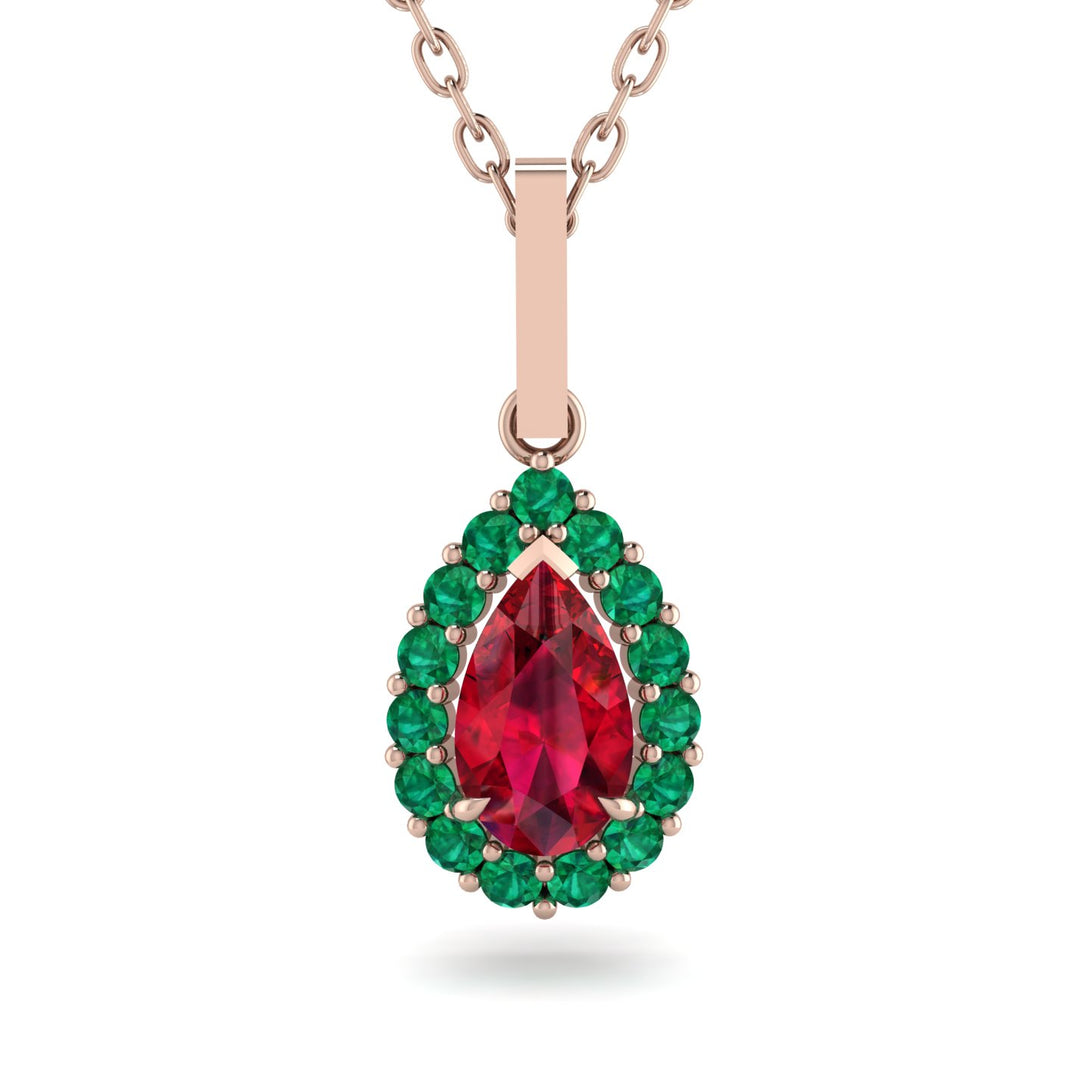 Ruby Tear Of Eternity Pendant - Jolene No. 26
