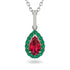 Ruby Tear Of Eternity Pendant - Jolene No. 27