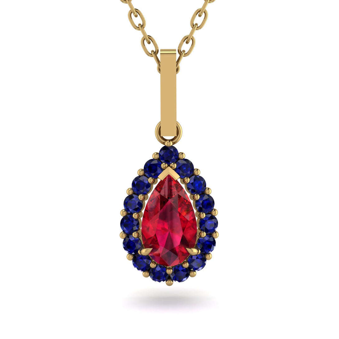 Ruby Tear Of Eternity Pendant - Jolene No. 70