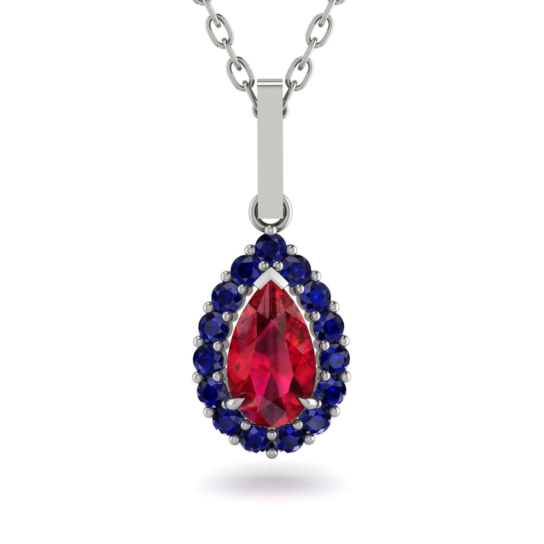 Ruby Tear Of Eternity Pendant - Jolene No. 72