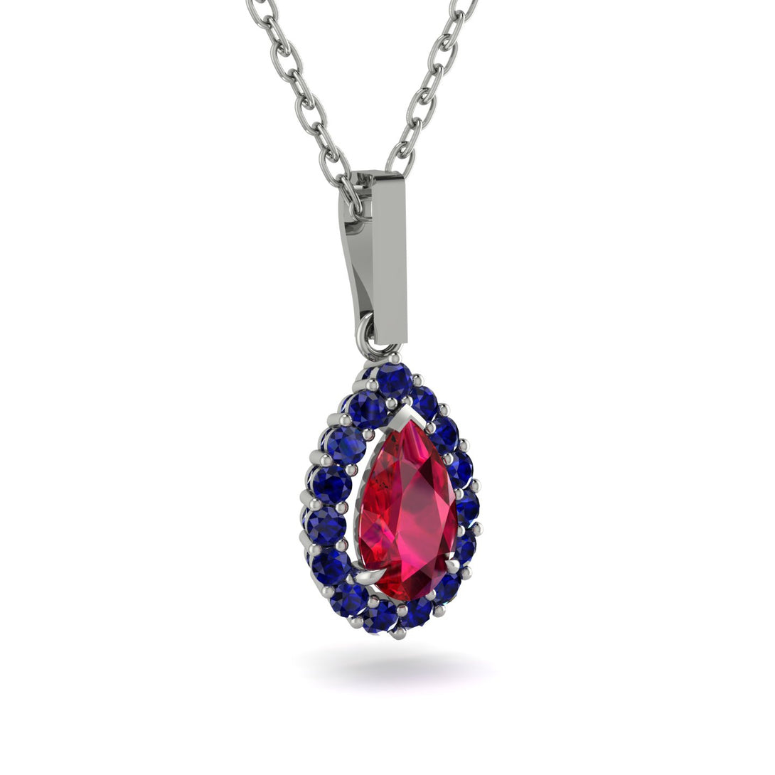 Ruby Tear Of Eternity Pendant - Jolene No. 72