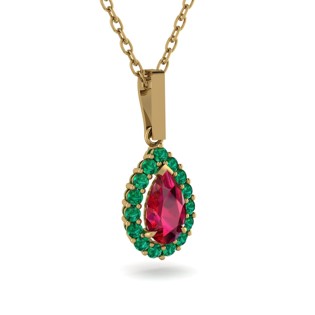 Ruby Tear Of Eternity Pendant - Jolene No. 25