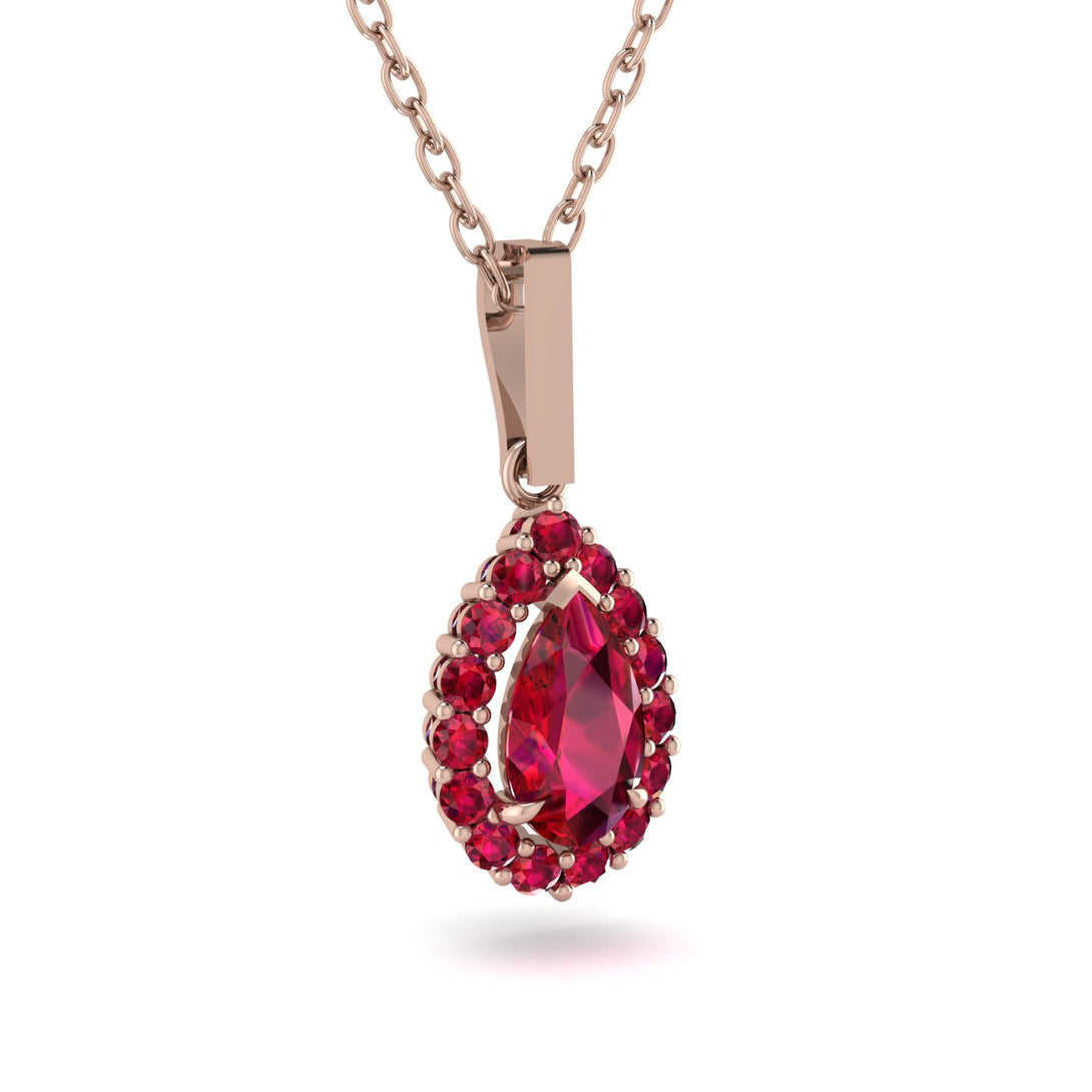Ruby Tear Of Eternity Pendant - Jolene No. 56