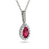 Ruby Tear Of Eternity Pendant - Jolene No. 12