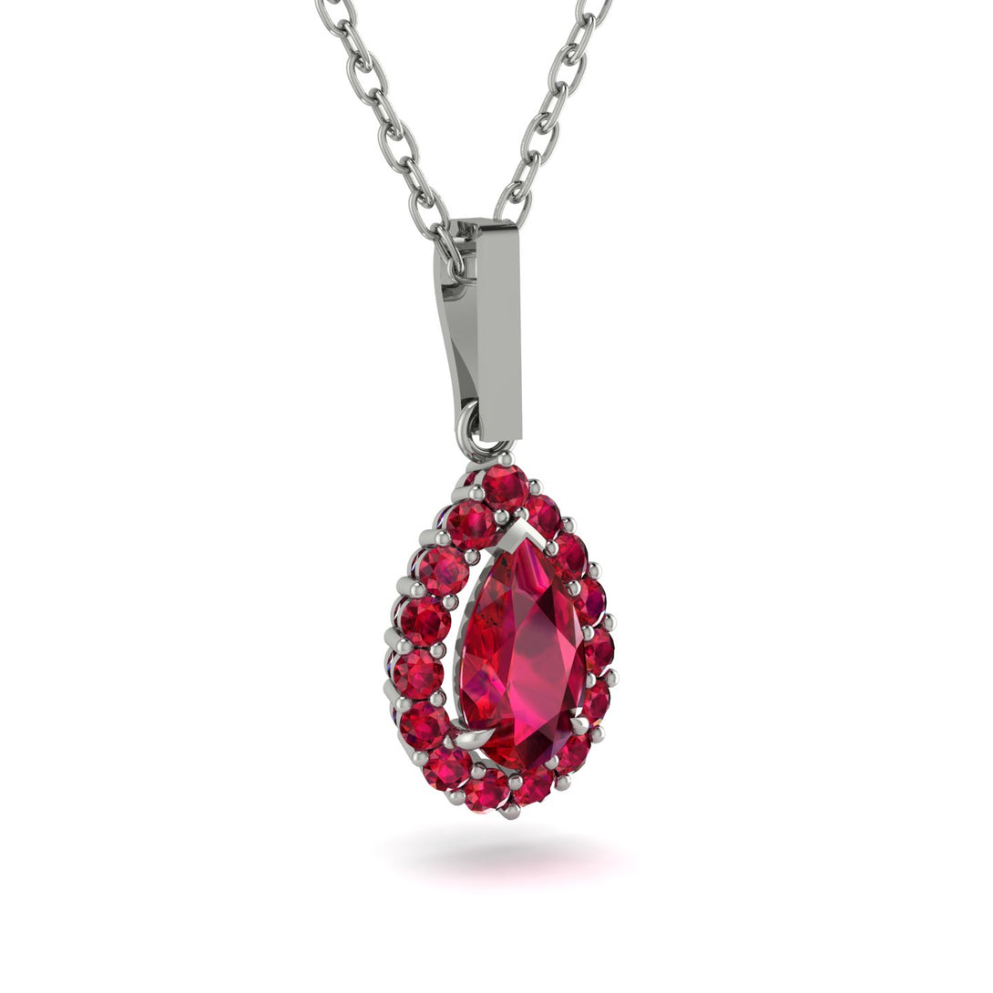 Ruby Tear Of Eternity Pendant - Jolene No. 57
