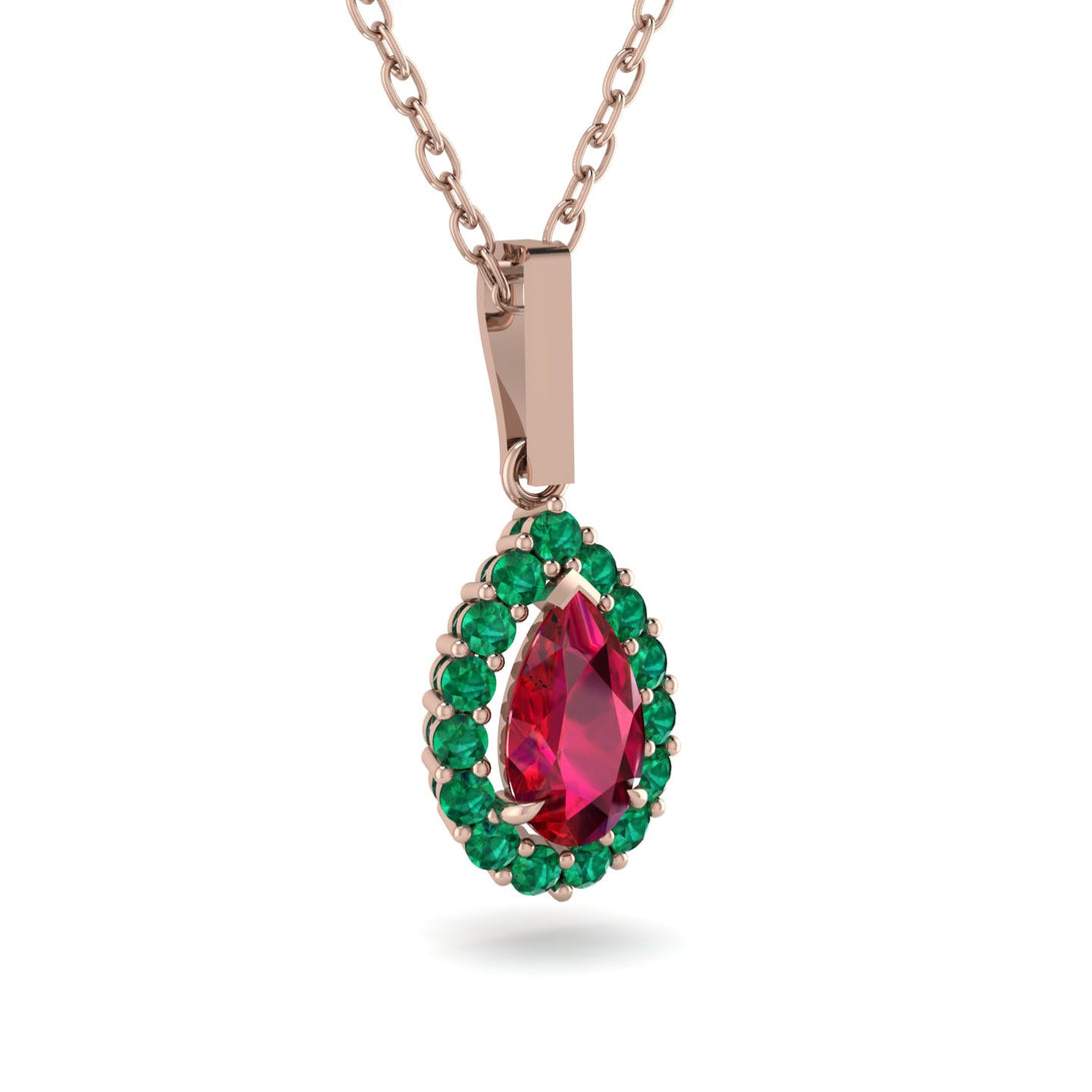 Ruby Tear Of Eternity Pendant - Jolene No. 26