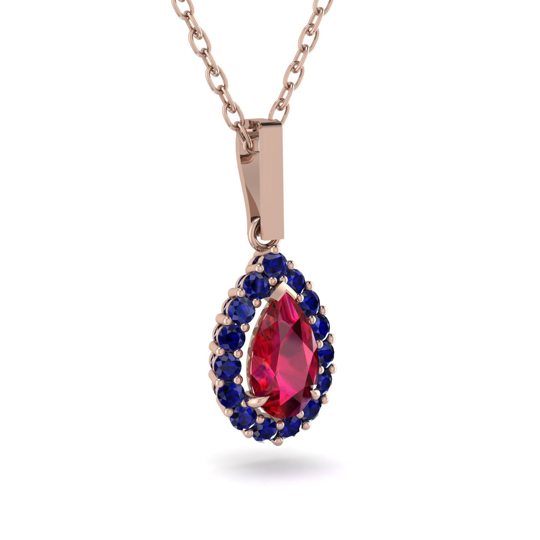 Ruby Tear Of Eternity Pendant - Jolene No. 71